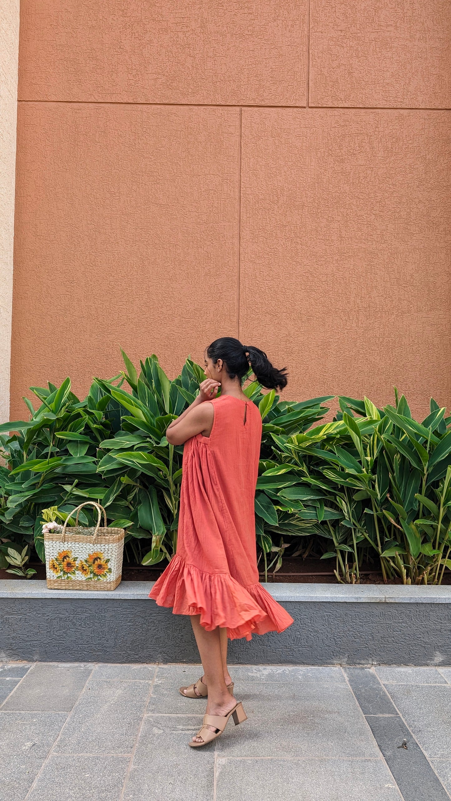 Rust Orange Dress