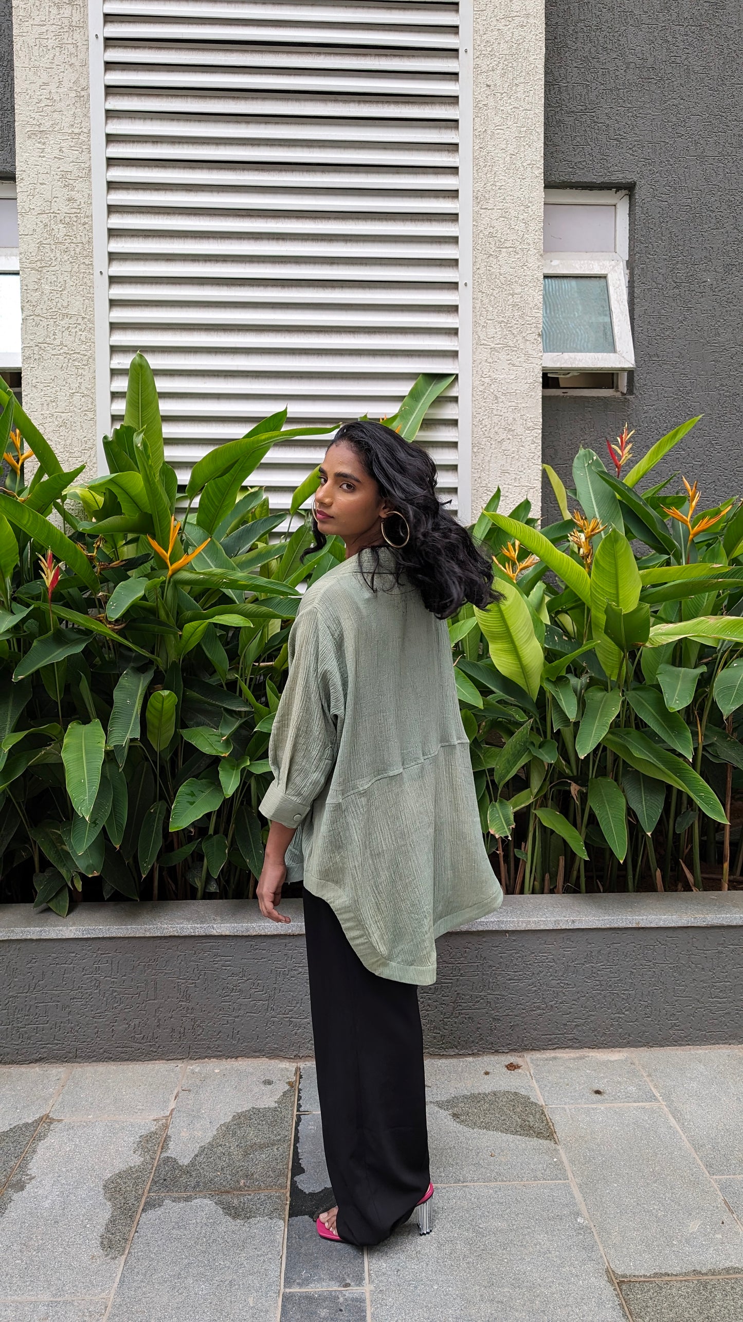 Olive Oversized Shirt