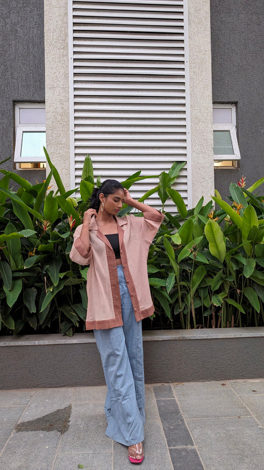 Beige Oversized Shirt