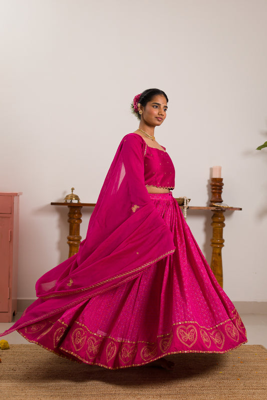 Gulab Love Lehenga Set