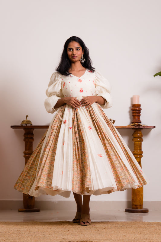 Anaar Ikat Panel Dress